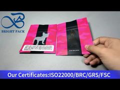 투명 창이 있는 대마 스탠드업 지퍼백