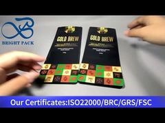 8면으로 밀봉된 퇴비화 커피백