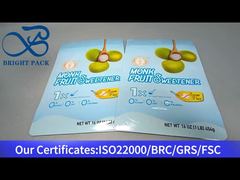 몽크 과일 감미료용 스탠드업 지퍼 파우치