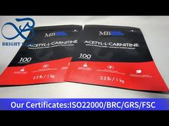 재밀봉 가능한 매트한 스탠드업 지퍼 파우치