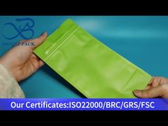 지퍼가 달린 녹색 평평한 바닥 가방