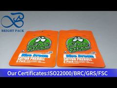 투명한 창문이 있는 대마초 어린이 잠금 가방