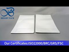 흰색 스탠드업 지퍼락 파우치