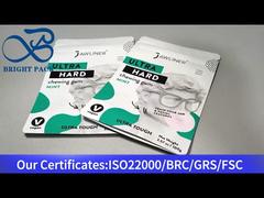 츄잉껌용 흰색 소형 스탠드업 지퍼백 100g