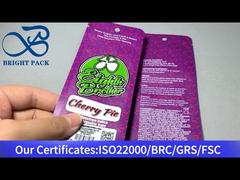 쉽게 찢을 수 있는 보라색 작은 비닐봉지 1g