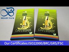 노란색 작은 어린이 증거 플라스틱 스탠드 업 가방