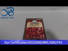 매운 사탕을 위한 갈색 스탠드업 지퍼락 파우치