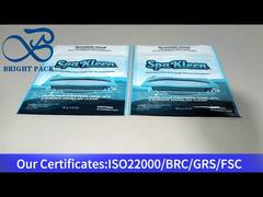 세척제 80g용 파란색 플라스틱 재밀봉 가능 파우치