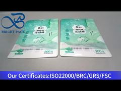 녹색 플라스틱 지플록 가방