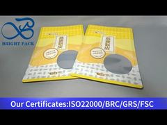 오트밀 450g용 노란색 스탠드업 알루미늄 호일 복합 봉투