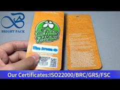 오렌지색 소형 알루미늄-플라스틱 마일러 식품 보관 봉지 1g