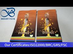 갈색 알루미늄-플래스틱 서식 자물쇠 가방