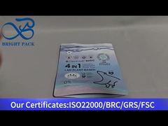 파란색 세탁 세제 캡슐 스탠드업 백