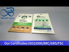 개 식품을 위한 갈색 스탠드업 식품 포장 백