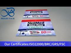 보라색 일어서서 재밀봉 가능한 비닐봉지