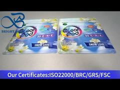 세탁 세제 포드용 파란색 스탠드업 재밀봉 가능 비닐봉지