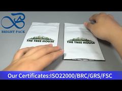 흰색 스탠딩 어린이 방지 지퍼락 파우치