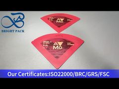 빨간색 불규칙한 모양의 커피 포장 백 15g