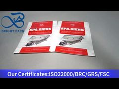 목욕 청소기 소독제 80g용 흰색 플라스틱 지퍼 포장 백