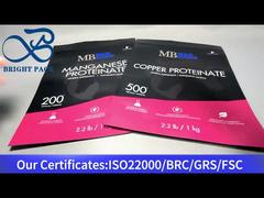 보충 1kg용 검정색 스탠드업 지퍼 잠금 파우치