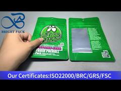 투명한 창이 있는 대마초 마일라 가방