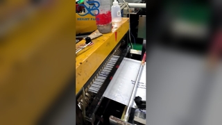 관례에 의하여 인쇄되는 서리로 덥은 글라신지 부대는 로고 재상할 수 있는 선물 부대를 개인화했습니다