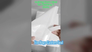 친환경 반투명 맞춤형 유리 종이 봉투 (접착식 봉인 포함)