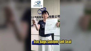 환경 친화적 인 포장용으로 자착 스트립으로 사용자 정의 가능한 생분해성 유리 종이 봉지