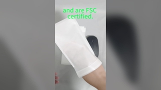 FSC 인증을 받은 생분해성 유리 종이 봉지, 옷과 양말용