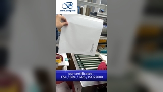 환경 친화적 인 프리미엄 의류 포장용 맞춤형 투명 유리 종이 봉지