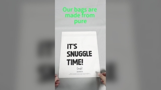 자체 밀봉 접착 스트립과 완전 재활용 가능한 팩이 포함된 40g 글라신지 순수 종이 의류 우편물 봉투