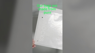 T-셔츠 Packag용 자체 밀봉 접착 스트립이 있는 맞춤형 인쇄 친환경 글라신지 왁스 종이 봉투