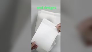 티셔츠 포장용 생분해성 반투명 유리 종이 봉투 맞춤 제작