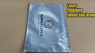 브랜드 소매 및 프리미엄 제품 포장을 위한 고급 무광택 플라스틱 지퍼백