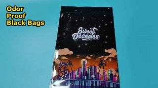 보관 및 대량 도매를 위한 냄새 방지 검정색 알루미늄 호일 복합 지퍼 가방