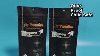 미국 대마초 브랜드용 냄새 방지 마일라 백 어린이 방지 대량