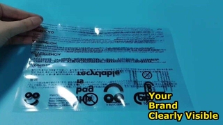 소매 도매 공급을 위한 관례에 의하여 인쇄되는 투명한 비닐 봉투