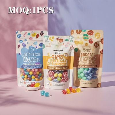 안전하고 공기 밀폐 식품 포장 가방 장식 식물 식품 품질 재료 맑은 창 옵션