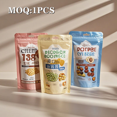 식료품 등급의 고정식품인 씨앗, 마른 과일, 견과류를 위한 주문형 인쇄식품 봉지: 지플로크가 있는 내구성 있는 식품 포장재
