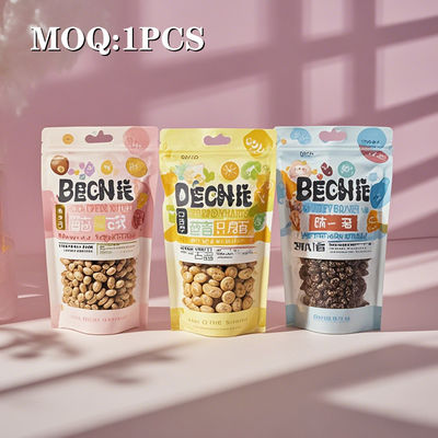 저항 Zipper 닫기 알루미늄 엽서 스냅 및 음식에 대한 슬롯 구멍과 함께 서있는 가방