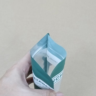 사용자 지정 인쇄 자체 밀폐 사이드 가세트 비늘, 소마, 우유 가루 식품 Mylar 가방을위한 지퍼와 함께 평면 하단 가방