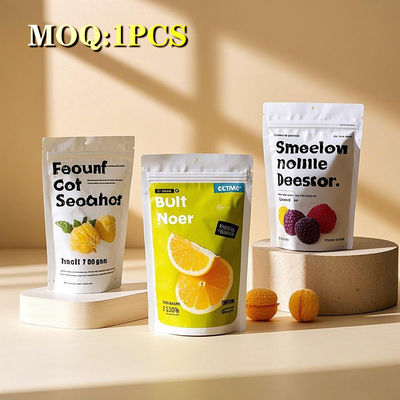 맞춤형 매트 알루미늄 엽지 스냅스 차 초콜릿 및 커피 포장을위한 서있는 가방