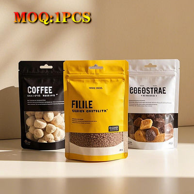 맞춤형 인쇄 플라스틱 알루미늄 엽 Mylar Zipper 식품 견과류 간식 포장 서식 가방