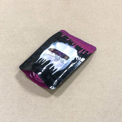 신선함과 향으로 봉인 된 지퍼와 함께 식품급 엄지손가락 주머니