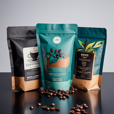 소매 맞춤 로고 Mylar Bags - 냄새 방지 알루미늄 포일 Ziplock 포지 식품 및 커피 포장