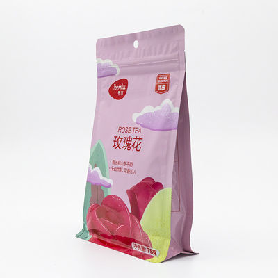 FDA 인증을 받은 서있는 가방 평면 바닥 누출 방지 디자인 & 높은 장벽 재료 사용자 지정 로고 크기 인쇄 대량 주문 할인 커피 / 간식 / 견과류