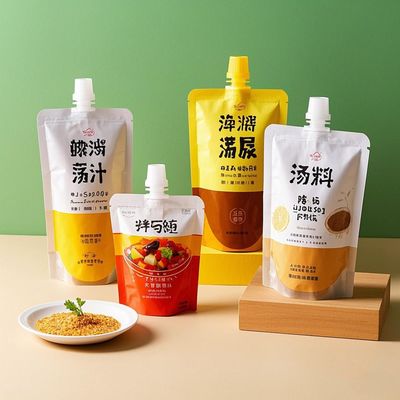 맞춤형 플라스틱 스푸트 봉지 식품 포장 봉지 플라스틱 알루미늄 필름 마이러 봉지 서식 봉지 우유 주스를 위한 도이백