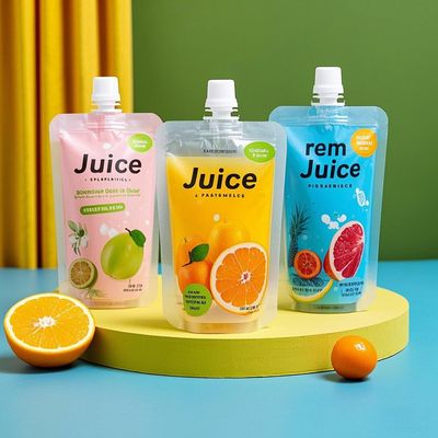맞춤형 액체 주스 포장 서드 업 스푸트 봉지 도이팩 가방