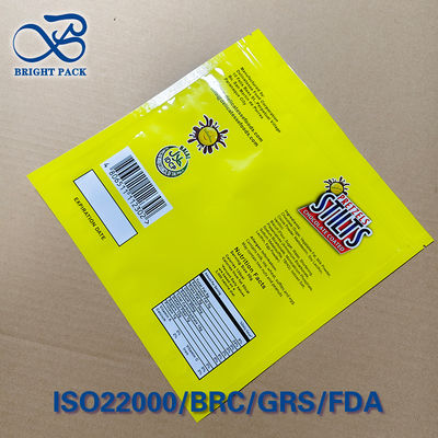 맞춤형 로고 하트 모양 스탠드업 지퍼 파우치, 사탕 및 스낵용 식품 안전 재밀봉 포장 백​