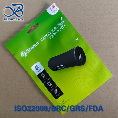 고장벽 PET/PE 듀얼 USB 자동차 충전기 포장 CE/RoHS 인증